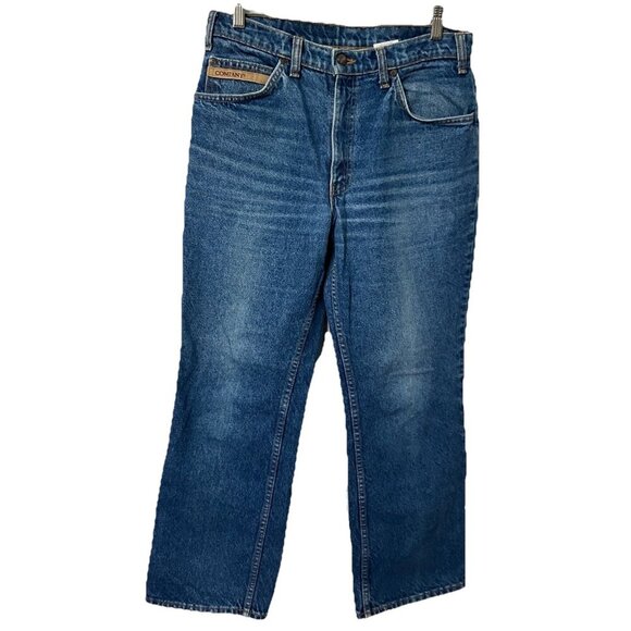 Vintage Great Western Garment Company Jeans Mens 34x30 Cowboy Straight Leg Blue - Picture 1 of 10